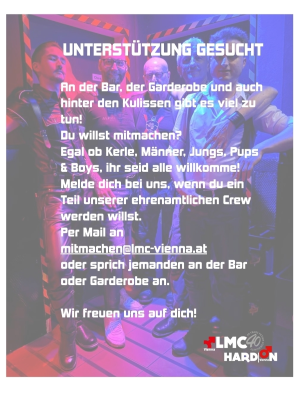 UNTERSTÜTZUNG GESUCHT