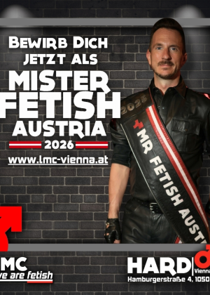 Werde der neue Mr. Fetish Austria 2026
